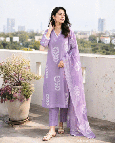 Printed Lawn Cotton Kurta Set