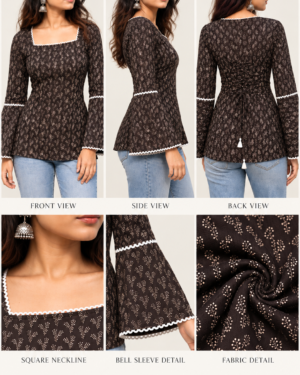 Brown Short Kurti