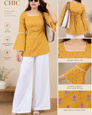 Mustard short Kurta